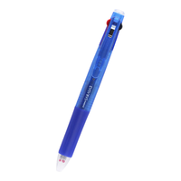 ZEBRA 斑马牌 J3J2三色中性笔多功能学生办公水笔0.5mm 透明蓝/BL