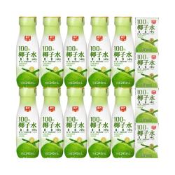 春光 食品 椰子水 海南特产 天然果汁饮料 椰子水245ml*10+100ml*4