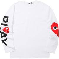 COMME des GARÇONSIT CDG PLAY COMME des GARCONS川久保玲男装长袖T恤潮流图案印花