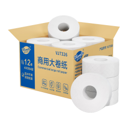 唯依美 商用大卷纸 4层*400克*12卷