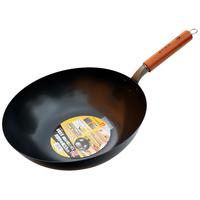 珍珠生活 炒锅防粘锅日本进口铁锅家用炒菜锅无涂层双面凹凸颗粒物理不易粘铁锅少油烟燃气灶煤气灶电磁炉通用 双面凹凸 一面防粘 一面防滑 33cm 3~5人使用