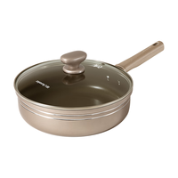 九阳(Joyoung)平底锅煎锅不粘锅有钛瓷煎锅0氟锅早餐锅煎牛排鎏金煎锅28cm 钛瓷煎锅 28cm