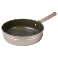 九阳（Joyoung）平底锅不粘锅有钛瓷鎏金煎炒锅0氟煎蛋煎牛排早餐锅煎锅26cm 【钛瓷】耐磨耐用-鎏金 26cm