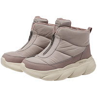 斯凯奇(Skechers)冬靴冬季女鞋厚底增高雪地靴保暖棉鞋中高帮加绒耐磨面包靴168062