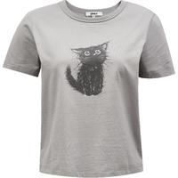 【萌宠T】ONLY2025夏季休闲可爱印花纯棉圆领短袖正肩T恤女