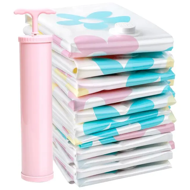 DR.STORAGE 收纳博士 压缩袋套装 太阳花 9件套(特大号4+中号4+手泵1)