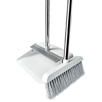 BOOMJOY 宝家洁 防风梳齿型扫把簸箕套装家用软毛不粘头发扫地笤帚 两件套组合