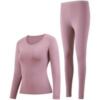 柒牌女士圆领保暖衣莫代尔秋衣秋裤套装内衣薄款紧身打底衫女秋冬