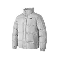 斯凯奇 秋冬季男女立领保暖防泼水百搭舒适短款羽绒服P423U038 合金色/002E L