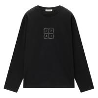 GIORDANO 佐丹奴 纯棉宽松圆领长袖T恤男款 4262833200109