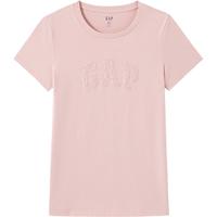 Gap 盖璞 女士字母印花logo短袖T恤 546498 粉色 S