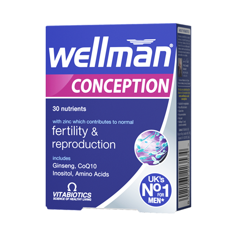 英国vitabiotics薇塔贝尔叶酸男士备孕前提活力锌精子复合维生素30片 男士备孕(提优精子30粒)