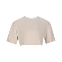 【100%棉】女式短款纯色宽松松弛风性感百搭甜酷学院风T恤