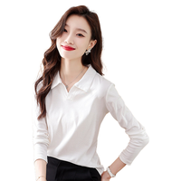 【纯色基础款】冬季款素色百搭女式打底衫女款时尚T恤衫长袖上衣