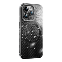 HotFire/热火 蜂窝散热透气 iPhone11ProMax手机壳 磁吸壳 冰环支架 保护套 PC+TPU+铝合金 黑色