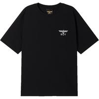 BOY LONDON【都铎王朝】潮牌春夏24新品情侣款T恤老鹰印花短袖N01030 黑色