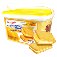 Totaste 土斯 夹心饼干 柠檬味 500g