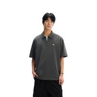 太平鸟男装 【POLO清仓】POLO衫合集夏季休闲翻领短袖t恤商务体恤 缝标灰色 BBCOF213D L
