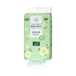 雨森 乐青系列悬挂式抽纸 1100张4层2提