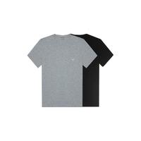 阿玛尼 EMPORIO ARMANI男士经典百搭短袖T恤两件装111647 CC722