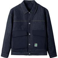 gxgjeans男装 冬季加厚外套保暖牛仔夹克羽绒服男