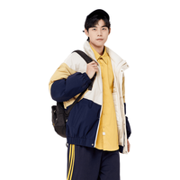 森马 Semir棉服男冬季外套oversize字母拼接保暖美式复古运动风