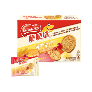 Nestlé 雀巢 Nestle）新品休闲零食谷物曲奇饼干 蔓越莓味56g