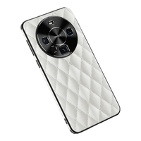 适用华为mate60pro手机壳 HUAWEImate60PRO+保护套镜头全包防摔超薄男女高档小羊皮-素白 优雅轻奢