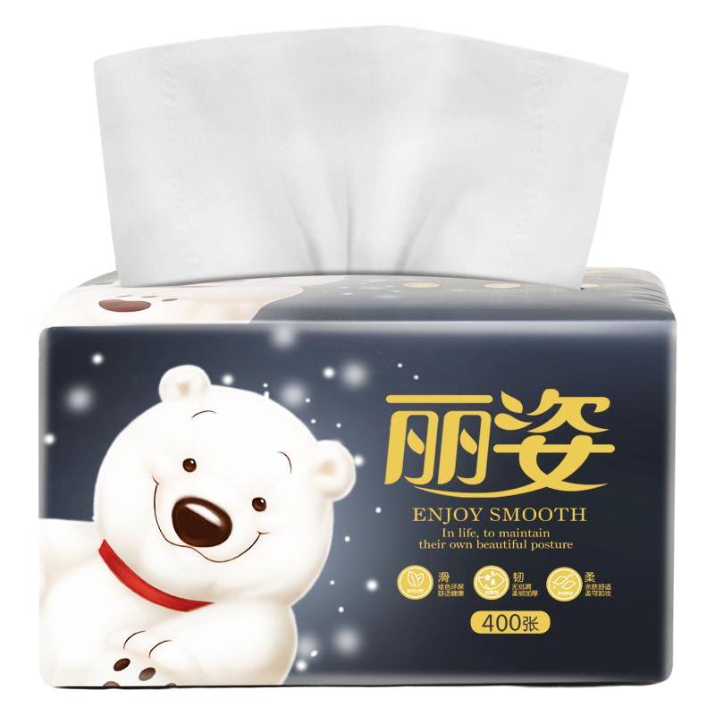 丽姿 抽纸 4层*100抽*24包(180*120mm)