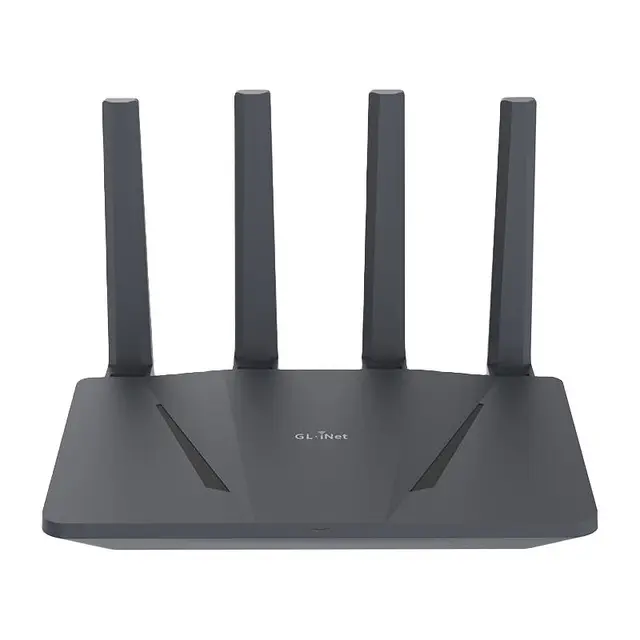 GL.iNet GLiNet AX1800路由器家用千兆wifi6智能旁路由双频无线多网口nas网络存储支持防火墙桌面