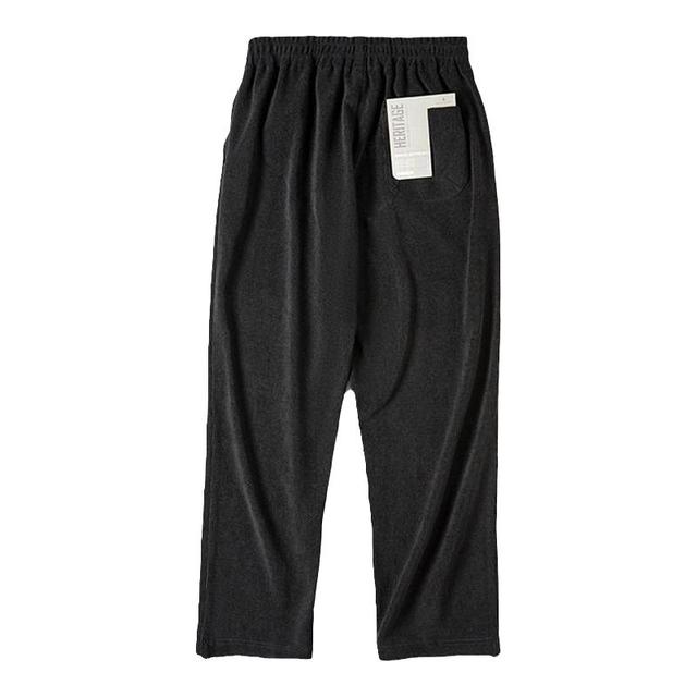 马登 工装美式休闲雪尼尔垂感聪明长裤直筒仿灯芯绒美拉德裤子男冬