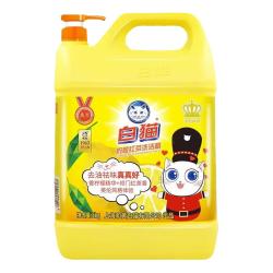 白猫 柠檬红茶洗洁精 1.5kg 餐具清洁液
