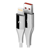  SNOWKIDS 光辉系列 MFi认证 苹果数据线  尼龙织 Lightning USB-A 2.4A 银
