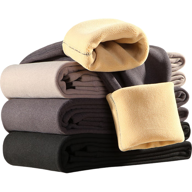 浪莎 男士保暖裤 加绒加厚秋冬带护膝