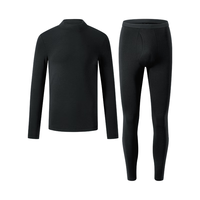 京东京造男士秋衣秋裤长绒棉半高领棉毛衫打底保暖内衣套装XL