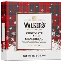 沃尔克斯(Walkers)英国 香橙黑巧黄油曲奇饼干 休闲零食户外出游下午茶 180g/盒 香橙黑巧克力黄油曲奇饼干180g