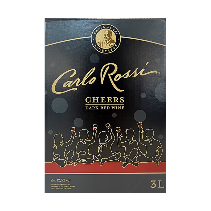 加州乐事 欢庆系列馥郁红葡萄酒3L盒装送礼聚会露营
