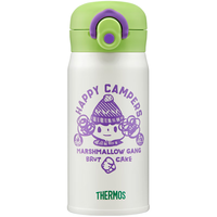 THERMOS 膳魔师 微笑露营系列咖啡杯户外旅行便携学生卡通焖烧罐儿童保温杯 350ml保温杯(Jessie)