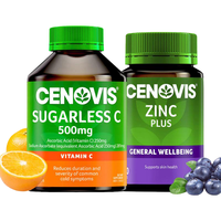 萃益维无糖维生素C咀嚼片300粒+氨基酸螯合锌150粒澳洲套装 【活力加倍】维生素C+锌片