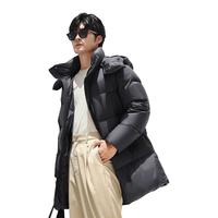 羽物出品 羽物男装高端白鹅绒羽绒服加厚保暖中长款反季