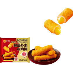 正大食品 正大 炸鸡 蜂蜜芥末心鸡棒320g*3 共1.92斤
