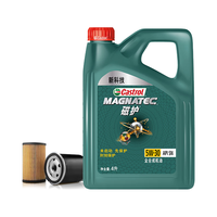 嘉实多（Castrol）保养单次卡 磁护 全合成机油 5W-30 SN级 4L 含机滤包安装 4L小保养一次 磁护 5W-30 SN级保养年卡