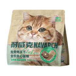 耐威克 全鸡宴生骨肉冻干全价猫粮无谷鸡鲜肉成幼猫粮2kg 全价夹心冻干生骨肉-全鸡宴2kg