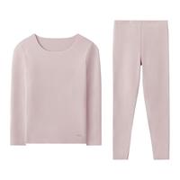 红豆绒热星人保暖内衣套装德绒发热抗静电无痕男秋衣秋裤女冬