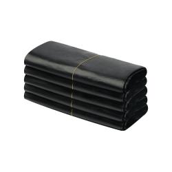 固成 背心垃圾袋黑色32*60cm150只双面3丝 垃圾袋加厚黑色塑料袋