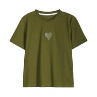 【棉质透气】夏季高街时髦百搭高级感宽松女式T恤简约短袖上衣