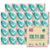 well mind 维尔美 软浆·柔系列 有芯卷纸 4层*140g*27卷