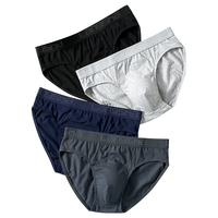 浪莎男士内裤男三角裤抑菌舒适透气棉质大码青年中腰短裤头男式裤衩 3XL (160-180斤)