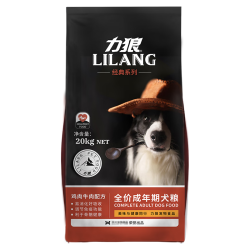 LILANG 通用狗粮 经典鸡肉牛肉配方|成犬20kg40斤