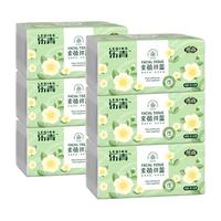 雨森(YUSEN)乐青系列抽纸400张5层原生木浆柔韧亲肤 5层 80抽*6包